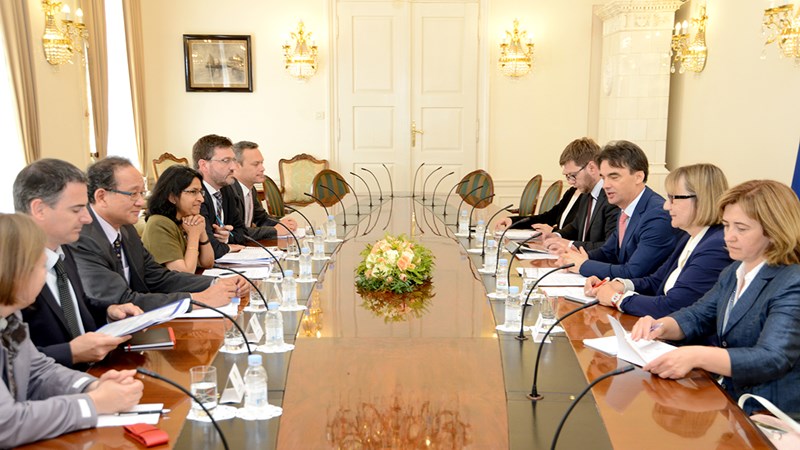 Potpredsjednik Vlade Branko Grčić primio Mamtu Murthi, regionalnu direktoricu Svjetske banke